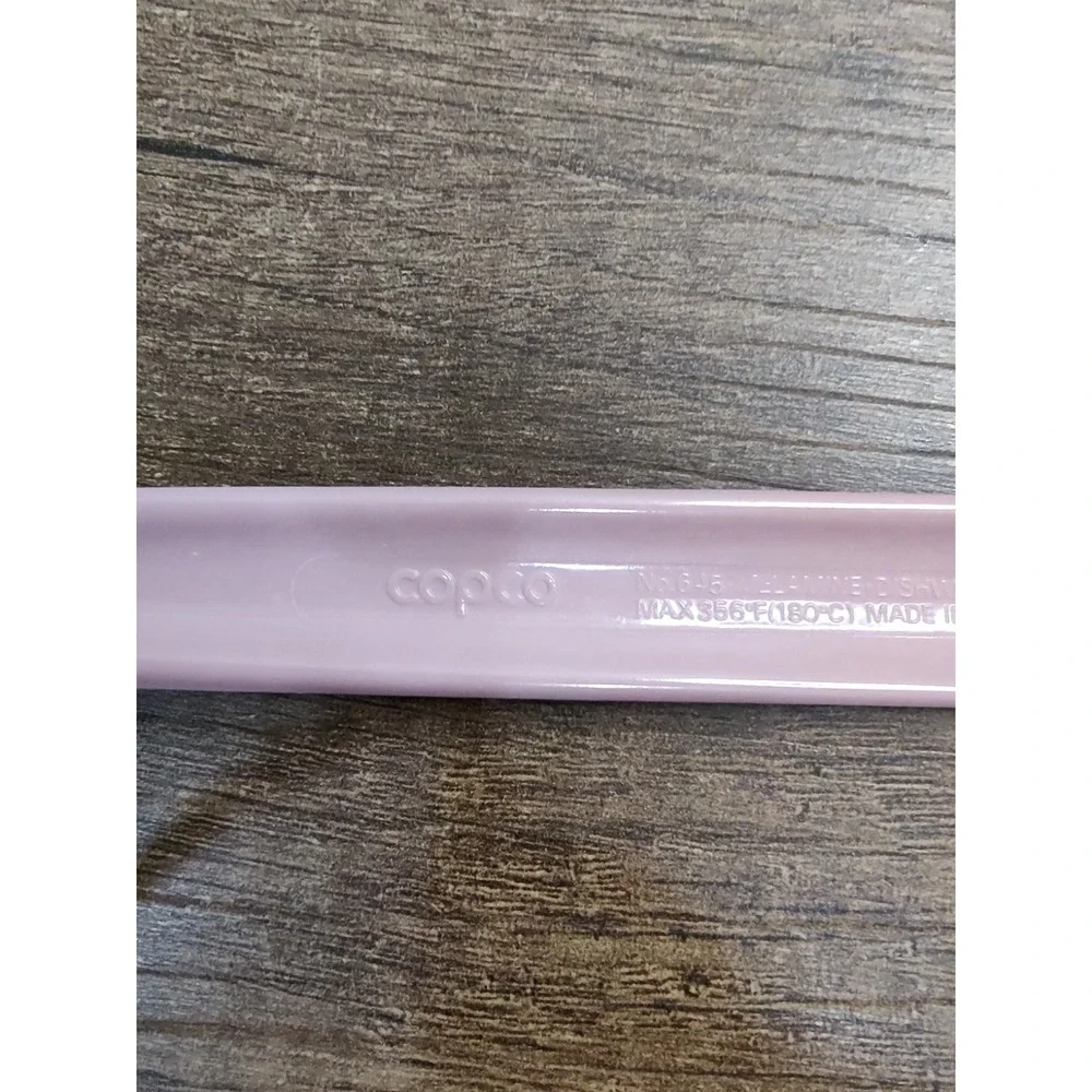 COPCO Mauve Melamine Plastic Slotted Serving Spoon Kitchen Utensil 645 USA U66